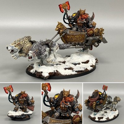 Logan Grimnar Auf Stormrider Warhammer 40K Space Marines Wölfe Wolf Bemalt
