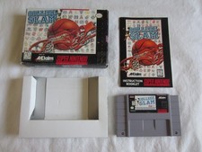 College Slam (SNES) Super Nintendo CIB Complete Box 1996 Acclaim RARE