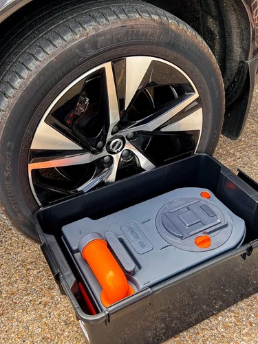 Caravan Toilet Cassette Storage Box - Airtight Seal - L 590 x W 390 x H 290 mm