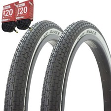 1pair Og Bicycle Bike Tires Tubes 20 X 1.75 Blackwhite Lowrider Side Wall 1pair Og Bicycle Bike Tires Tubes 20 X 1.75 Blackwhite Lowrider Side Wall