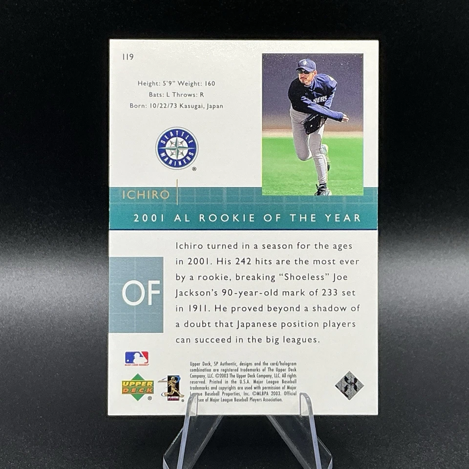 2003 SP Authentic - Ichiro Suzuki #119 /2500 - Image 3 of 3