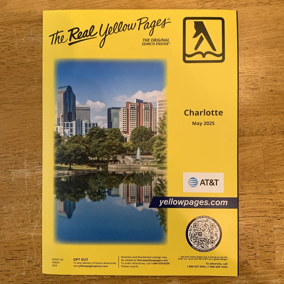 Yellow Pages Phone Book Telephone Directory Charlotte NC 2025 - Image 2 of 4