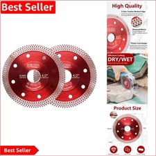 High-Performance 4" Diamond Blade Set - Smooth Cutting for Ceramic & Granite