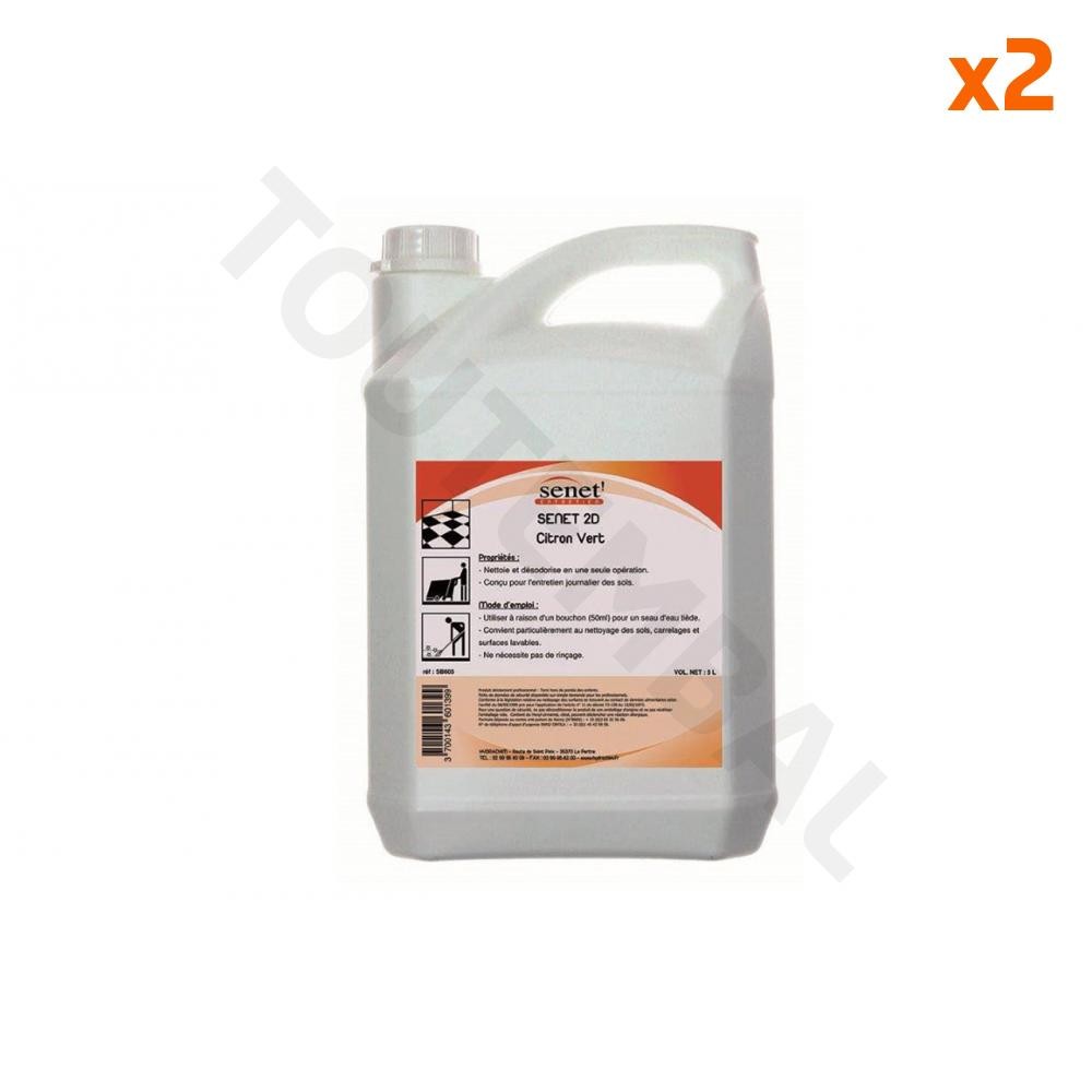 Nettoyant pour sol sans traces dépôt de calcaire éliminé lot éco de deux bidons 5L