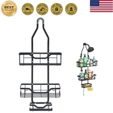 Shower Caddy Hanging, Rustproof Shower Organizer with Soap Basket and 12 Hook...
