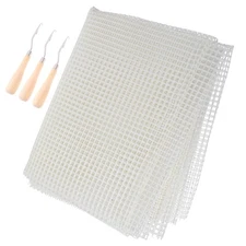  Rug Making Kit Latch Hook Canvas Mesh Embroidery Crafts Supplies Knitting Tool