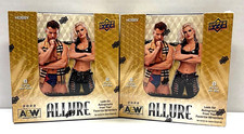 2022 Upper Deck Allure All Elite AEW Wrestling Factory Sealed Hobby Box Lot of 2
