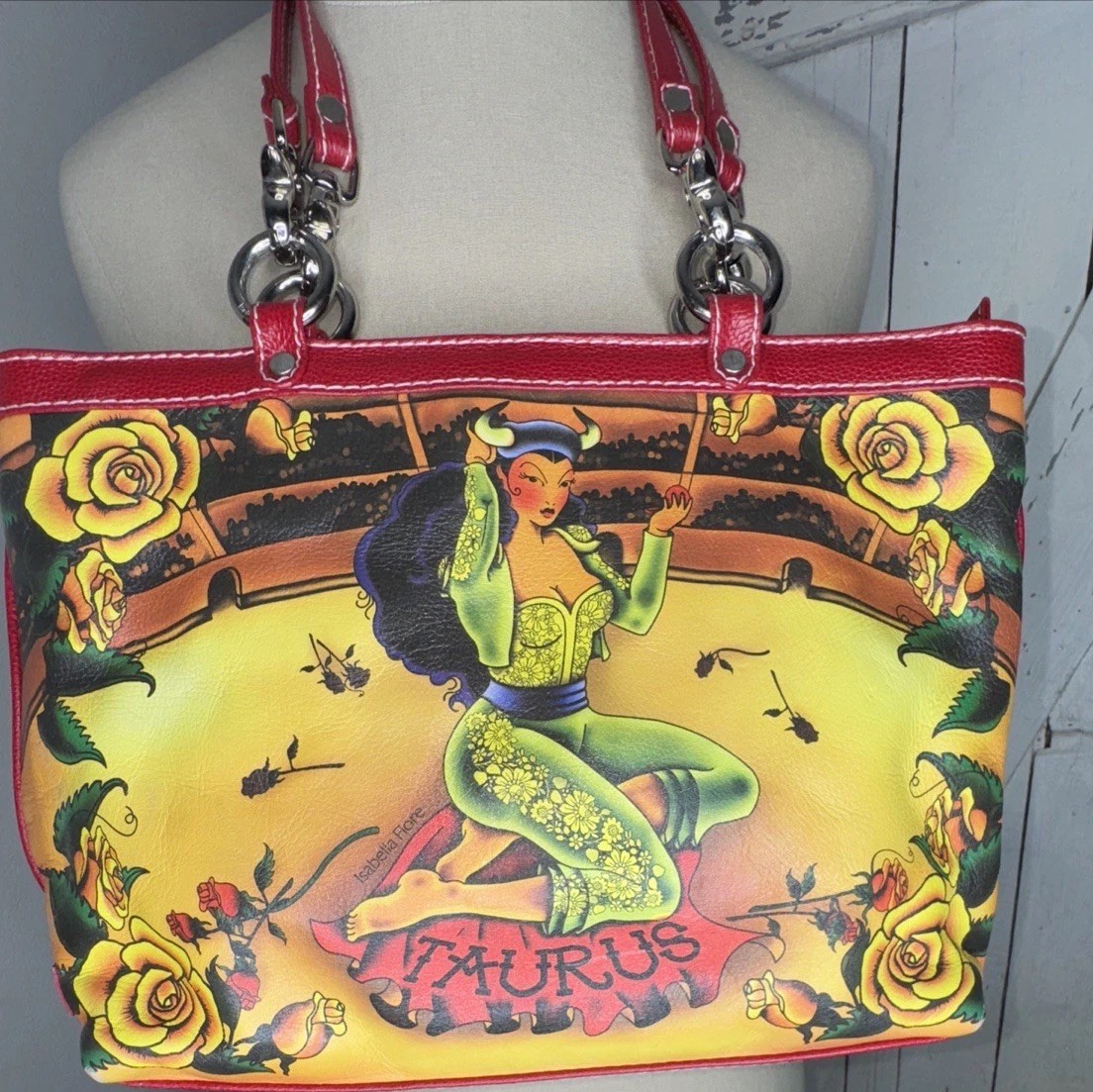 BOLSO DE MANO ISABELLA FIORE ZODIACO ASTROLOGÍA PINUP Y2K TATUAJE TAURO CUÁL ES TU SIGNO