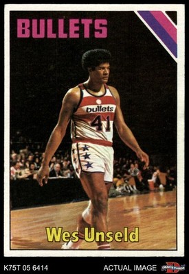 1975 Topps #115 Wes Unseld Bullets (Wizards) HOF Louisville  5 - EX