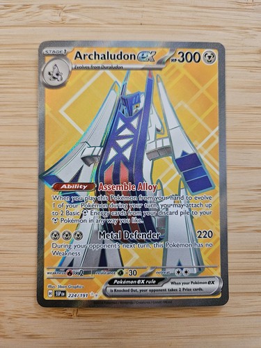 Archaludon ex 224/191 (SSP) Surging Sparks NM Full Art Pokemon Card