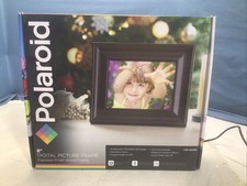 Polaroid 8" Digital Picture Frame Espresso Finish Wood Frame PDF-800EB