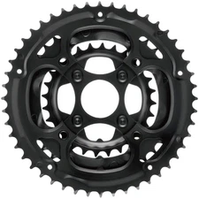 338ASS Chainring Set - 48/36/28t, 104/64 BCD, Aluminum Outer Ring, Black 338ASS