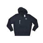 Under Armour Men's Icon Fleece Hoodie Regular Size L Black NWT Loose Fit Cotton