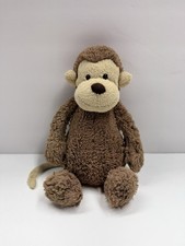 Jellycat Bashful Monkey Plush Stuffed Animal Toy Figure Brown Retired Rare 12"