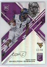 2017 Elite Draft Picks Status Purple Die-Cut 12/99 Shelton Gibson Rookie RC 14md