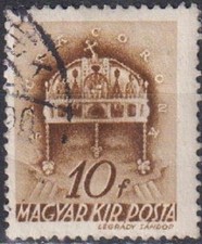 Used stamp Crown of Saint Stephen 1939 from Hungary   avdpz