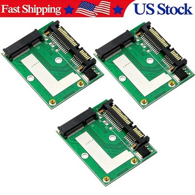 3x mSATA SSD to 2.5'' SATA 6.0 Gps Adapter Converter Card Module Board Pad Pcie