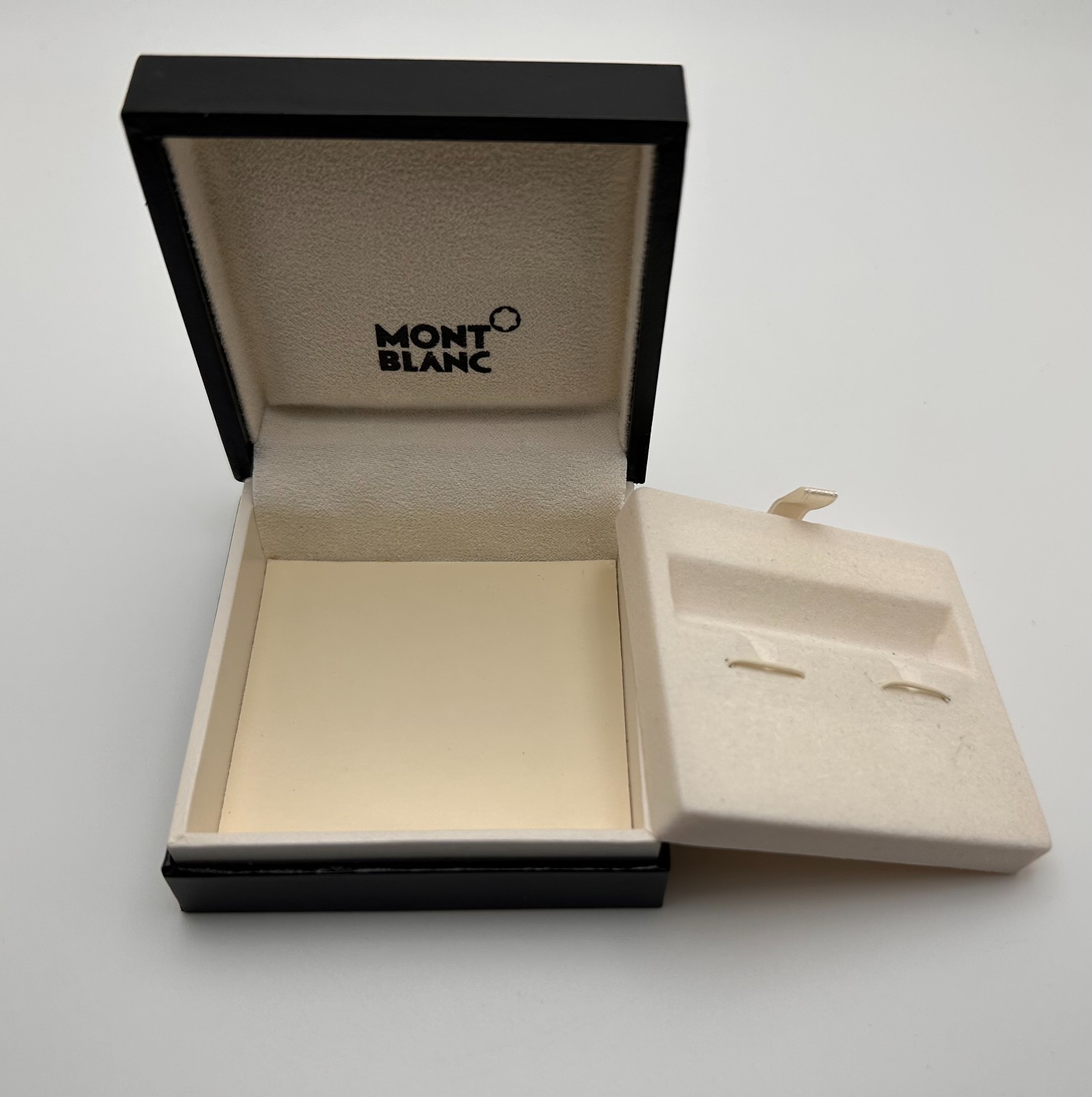 Montblanc Cufflinks Rectangular Rubber Inlay Star… - image 18