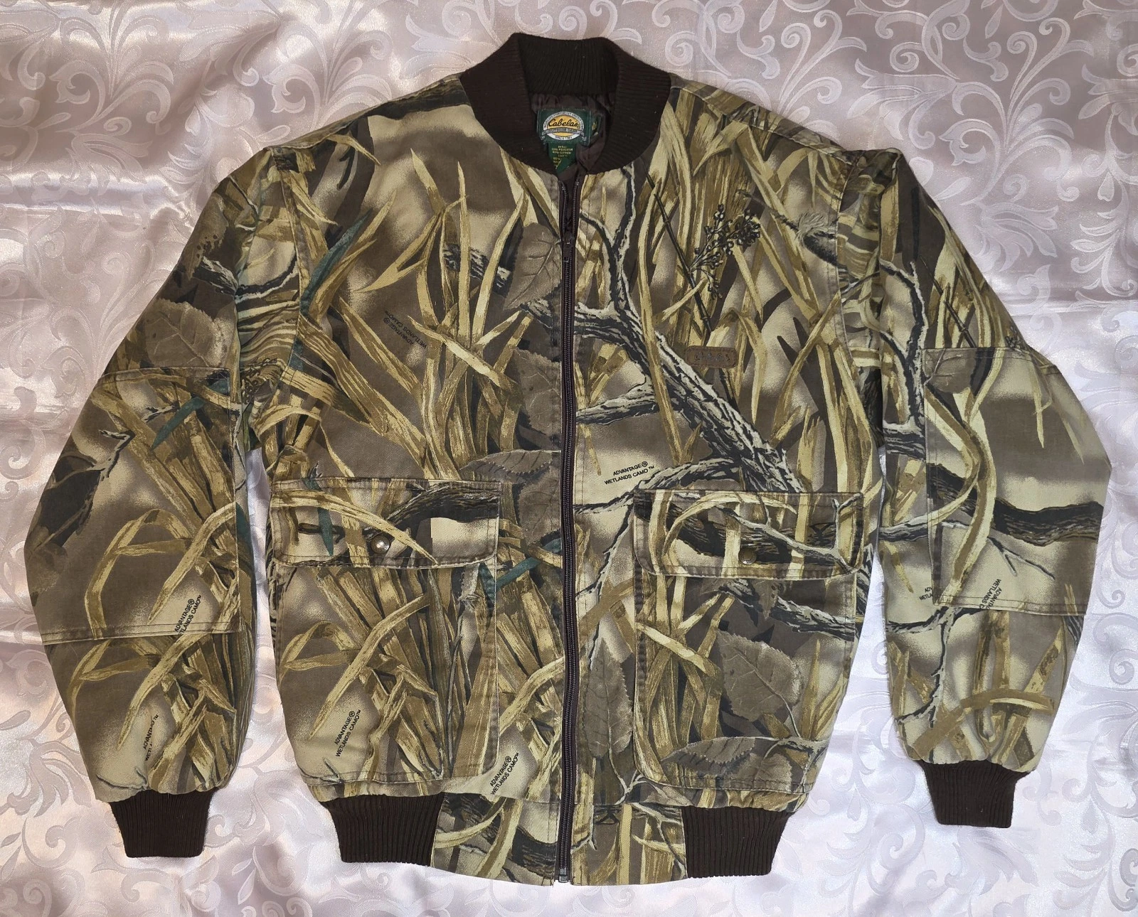 Cabela's Waterfowl Insulated Jacket Medium Realtree Wetlands Camo Duck Hunting