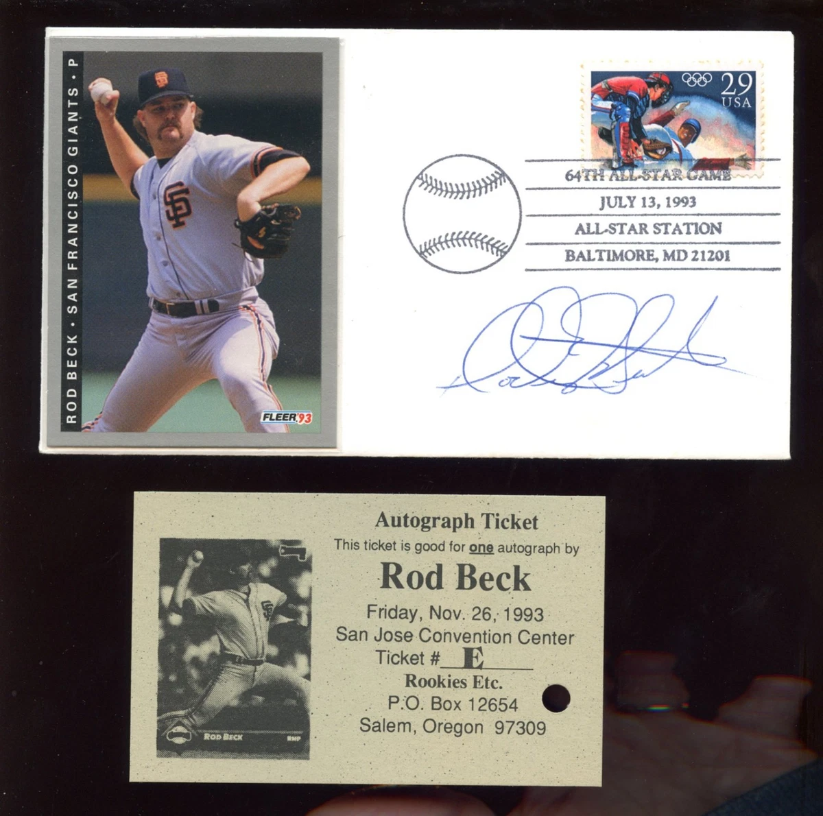 Rod Beck MLB Original Autographed Items for sale | eBay