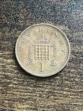 1976 Great Britain UK One 1 New Penny XF Extremely Fine Actual Coin TC6871*