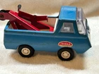 VINTAGE 1970s TONKA TOW TRUCK BLUE MINI PRESSED STEEL USA
