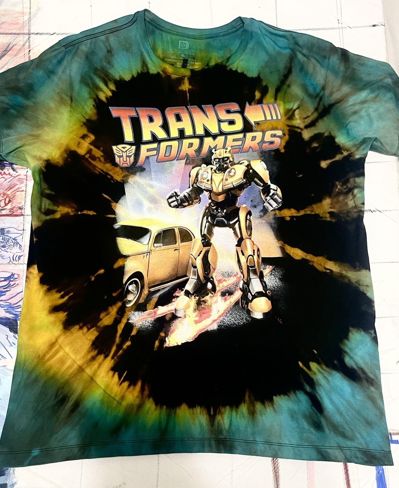 Transformers Bumblebee Graphic Custom Tye-Due T-S… - image 2