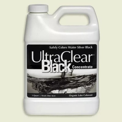 UltraClear Black Pond Dye Concentrate 32oz by ABI Inc. - Treats 1 Surface Acre!