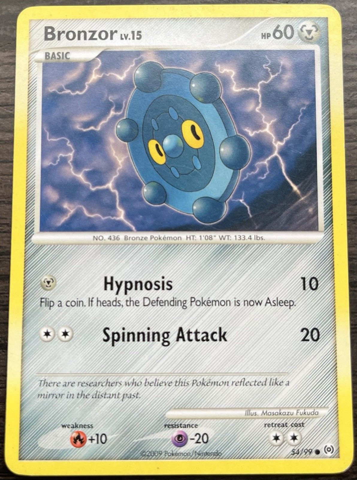 Bronzor 54/99 Pokemon TCG Platinum Arceus Light Play LP