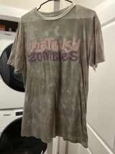 FBZ Flatbush Zombies Green Acid Trip Mushroom tie-dye T-shirt Vintage Rare