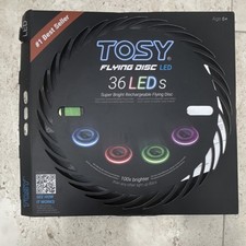 TOSY LED Flying Disc 36 LEDs Super Bright Rechargeable for Ages 8-17 Years  Up