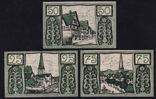 Germany Holzminden 1921 Notgeld Lot 3 Emergency Old Money Banknote Collection