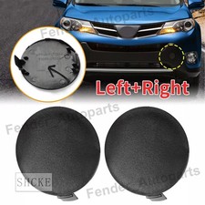 Pair Front Bumper Tow Hook Cover Caps For Toyota RAV4 2013 2014 2015 2PCS LH&RH