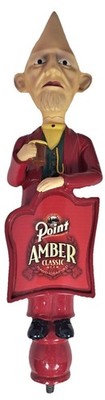 Stevens Point Nicholas C. Point Amber Conehead Draft Beer Handle Wisconsin READ