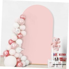Wedding Arch Cover, Spandex Fitted Wedding Arch Stand Covers 6FT Light Pink