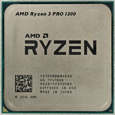 AMD Ryzen 3 PRO 1300 Quad Core 3.5 - 3.7 GHz AM4 8M 65W CPU Processor