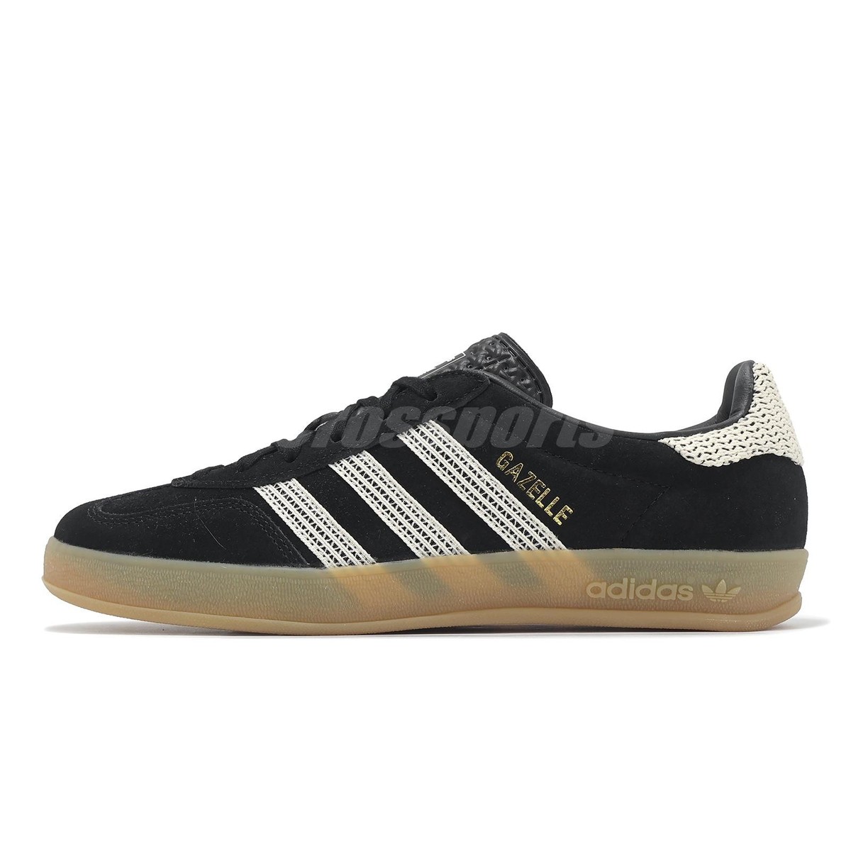 adidas Originals Gazelle Indoor W Black Beige Gum Women Casual