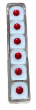 6 pcs White Dice   Standard Six-Sided Opaque Dice with Black Pips, Classic Game
