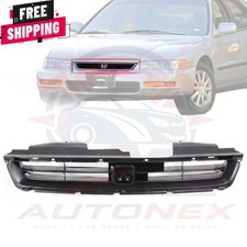 New Front Grille Assembly Textured Black For 1996-1997 Honda Accord Ho1200135