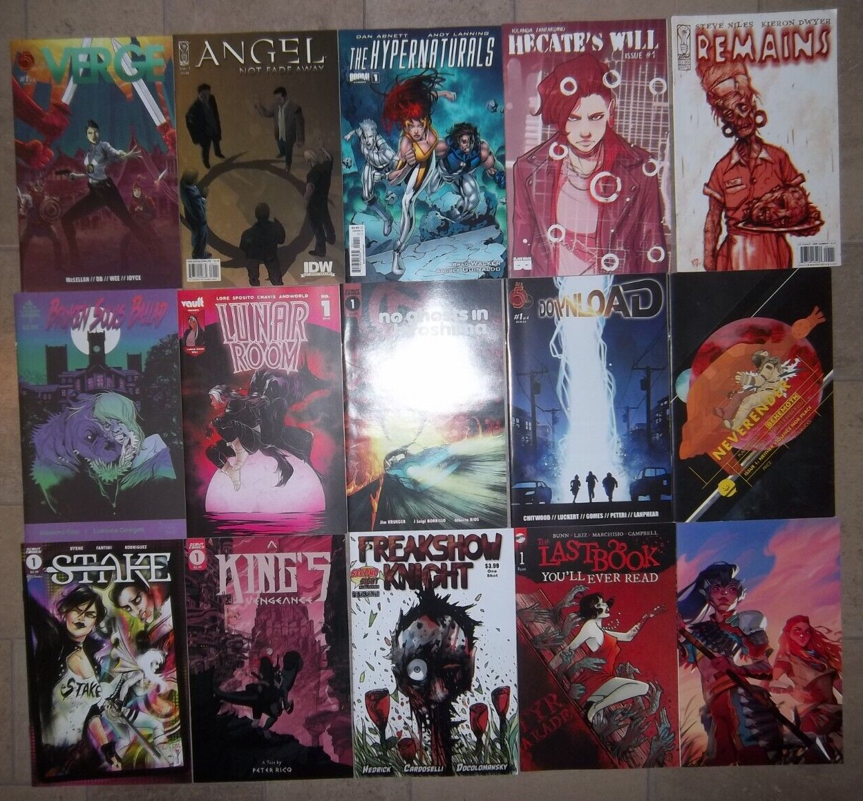 Mixed Lot of Indie Indy Comics All #1's Remains Hecate's Will Angel Hiroshima