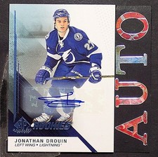 JONATHAN DROUIN  RC 2014-15 SP Game Used Autographs Blue #139 Montreal Canadiens