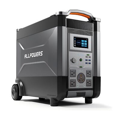 ALLPOWERS Portable Power Station R4000, 3456Wh Solar Generator 4000W LFP Battery