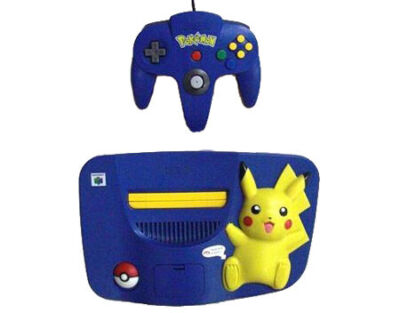 Nintendo 64 Pokemon Edition Video Game Console - Blue/Yellow