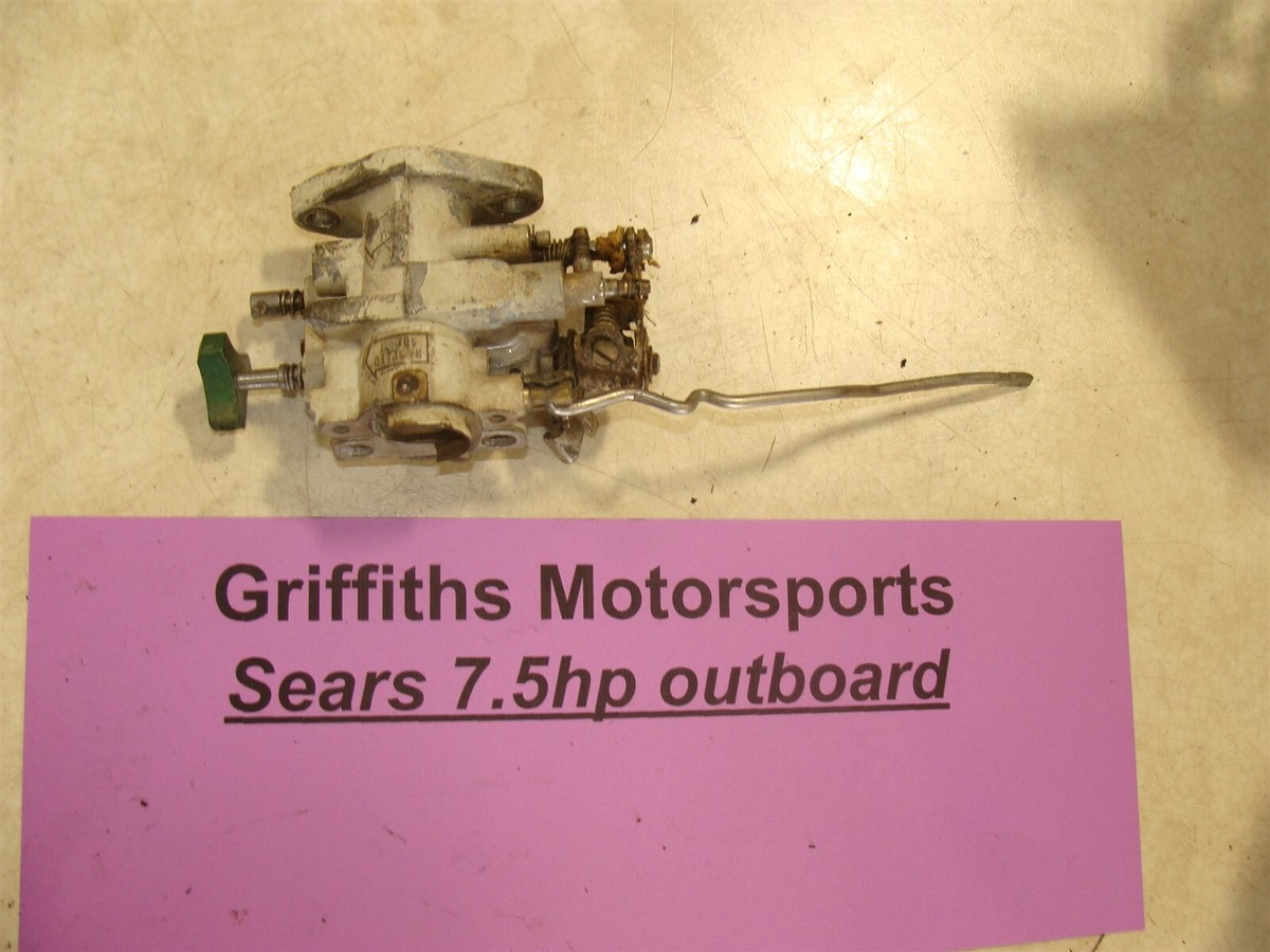 Sears 7.5hp outboard Ted williams tillotson carb carburetor adj