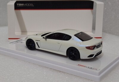 Maserati GranTurismo 2018 White Pearl Met 1:43 True Scale Model