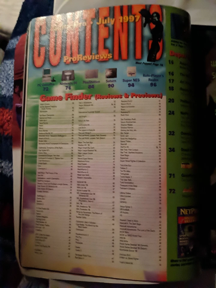 GamePro Magazine Issue 106 July 1997 Star Fox 64 Street Fighter III Mega man 8 Foto 3 de 4