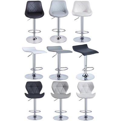 2er Set Barhocker Barstuhl Drehhocker mit Fußstütze für Küche Bar Esszimmer