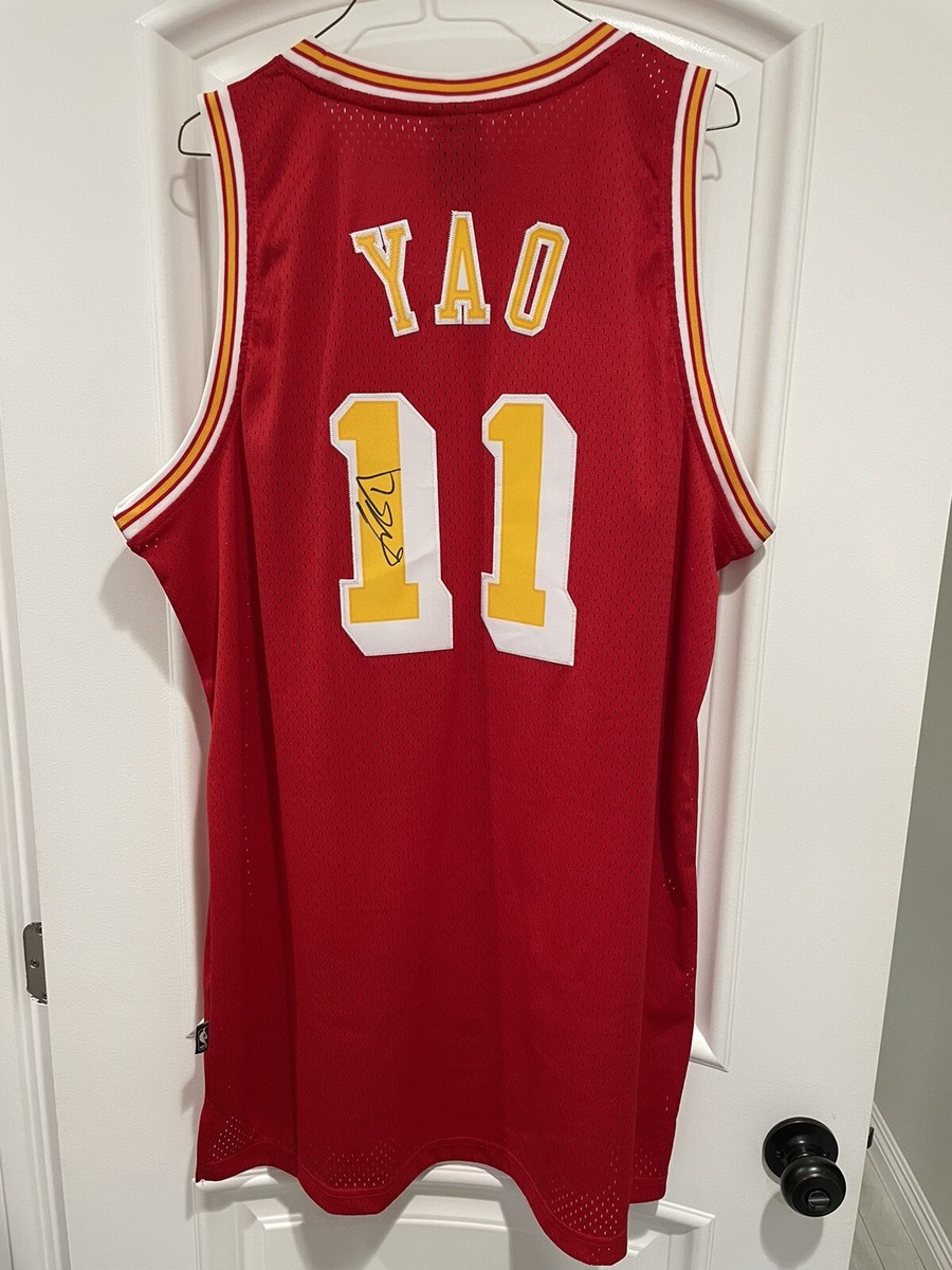 Yao Ming 姚明 Signed Rockets 🚀 HWC Throwback Swingman