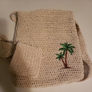 vintage knitting bolsa