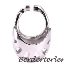 Male Ring Cage Stainless Steel Arc Metal Chastity Device Scrotum Restraints Gear